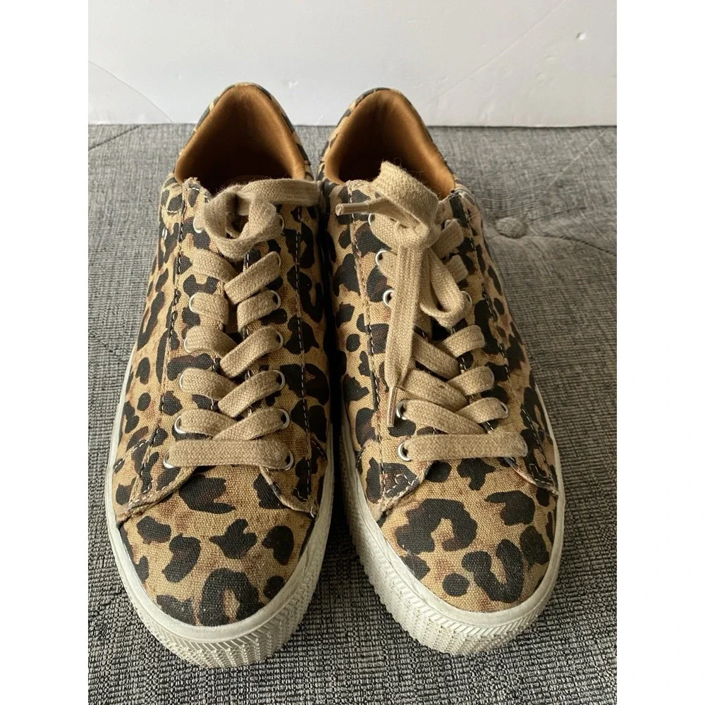 Steve Madden Women's Holmes Platform Leopard Print Sneaker. Size 8.5 - Picture 2 of 7